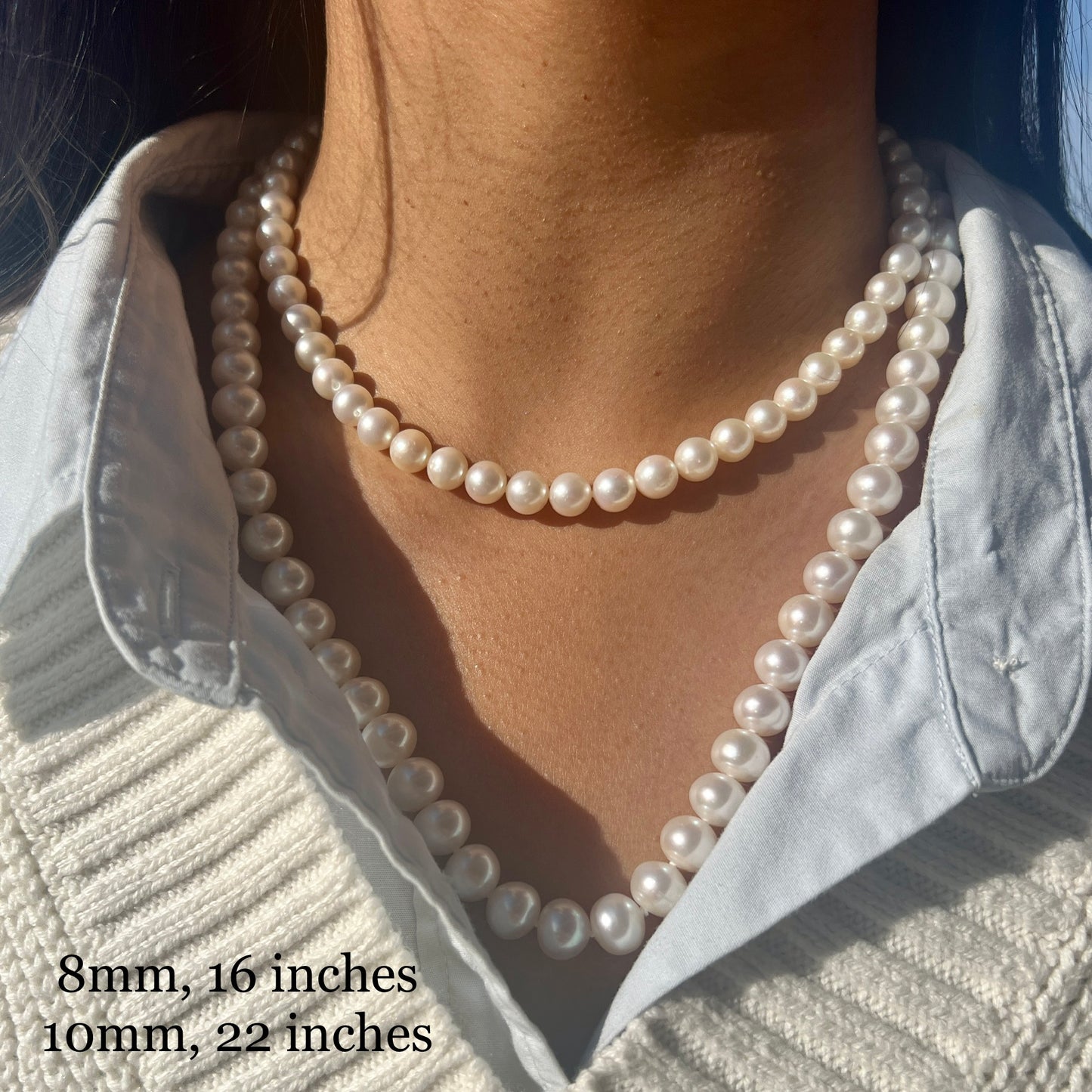 The Pearl Necklace Mini- 3.70 mm / 22 Inches